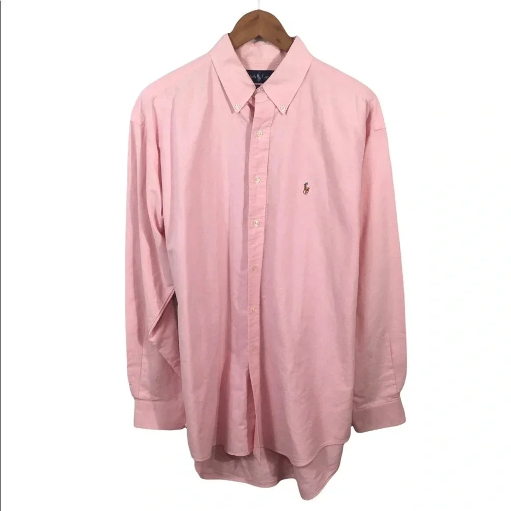 BF345 Men’s POLO Ralph Lauren Blake Designer Button Down Shirt L